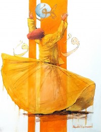 Abdul Hameed, 18 x 24 inch, Acrylic on Canvas, Figurative Painting, AC-ADHD-032
